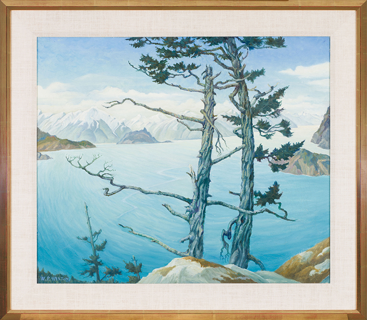 Coast Scene, Howe Sd., BC by William Percival (W.P.) Weston