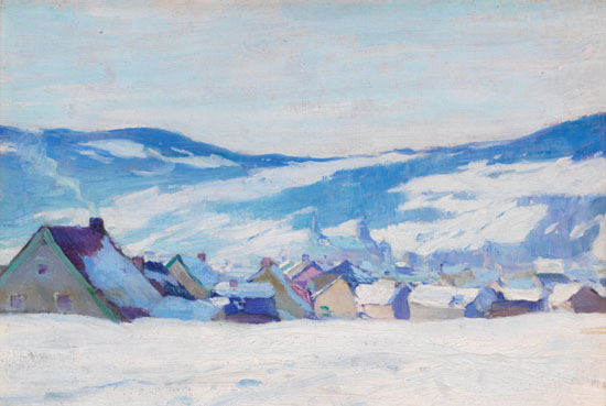 Village of Baie St. Paul by Clarence Alphonse Gagnon