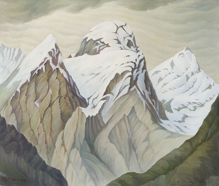 Trinity Mountain, Rocky Mountains, Fernie, B.C. by William Percival (W.P.) Weston
