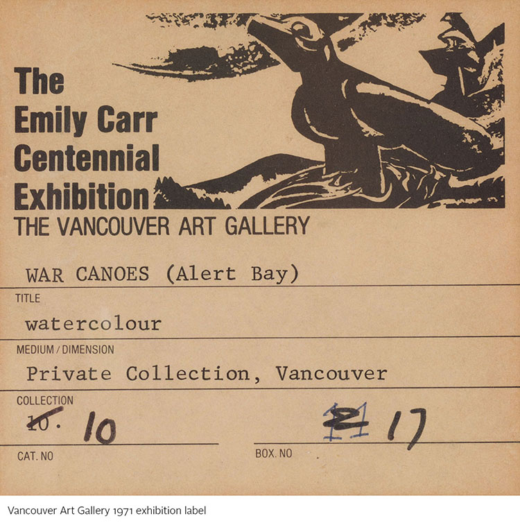 War Canoes, Alert Bay par Emily Carr