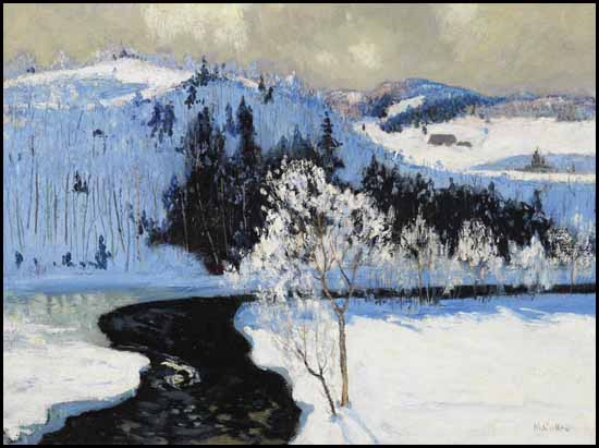 Dark Waters, Winter in the Laurentians by Maurice Galbraith Cullen