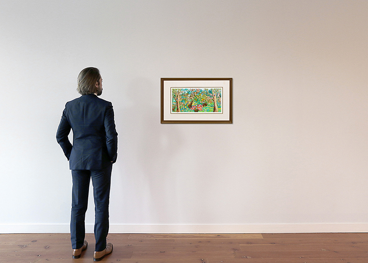 Pique-nique en famille dans la forêt enchantée by Marcelle Bouchard