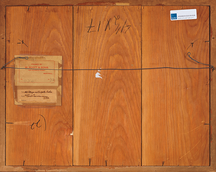 Old Cottages and Ramparts, Quebec by Paul Archibald Octave Caron