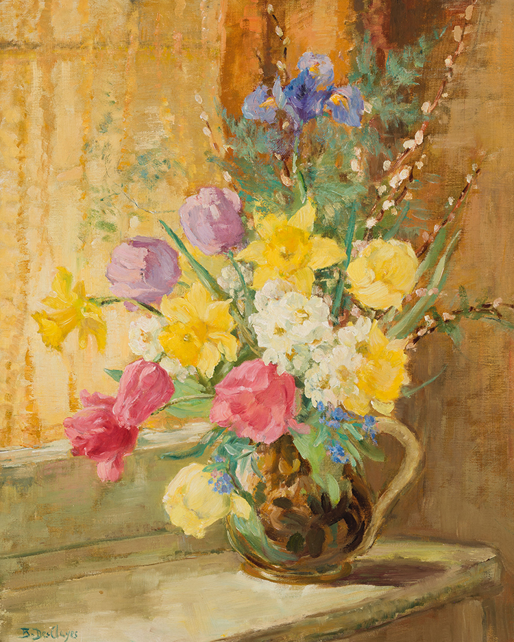 Still Life of Spring Flowers par Berthe Des Clayes