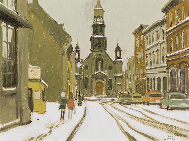 Old Bonsecours Church, rue Bonsecours, Montréal par John Geoffrey Caruthers Little