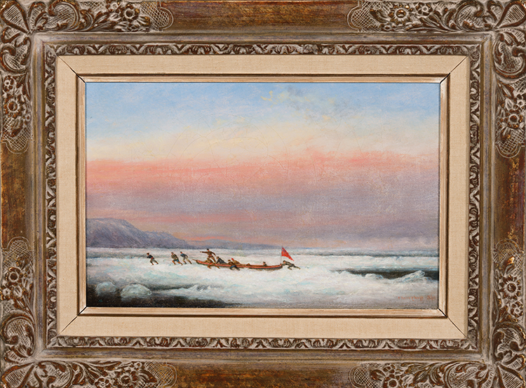 Crossing the Mail at Quebec by Cornelius David Krieghoff