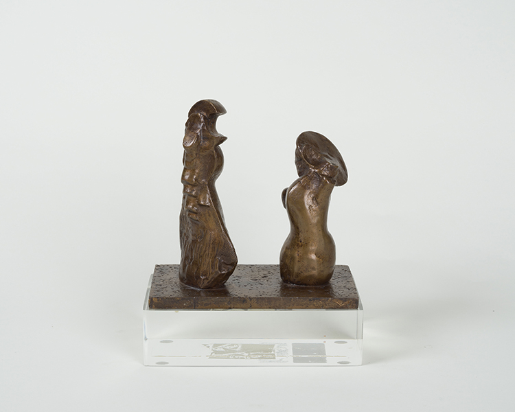 Girl and Dwarf, cast 1 by Henry  Moore