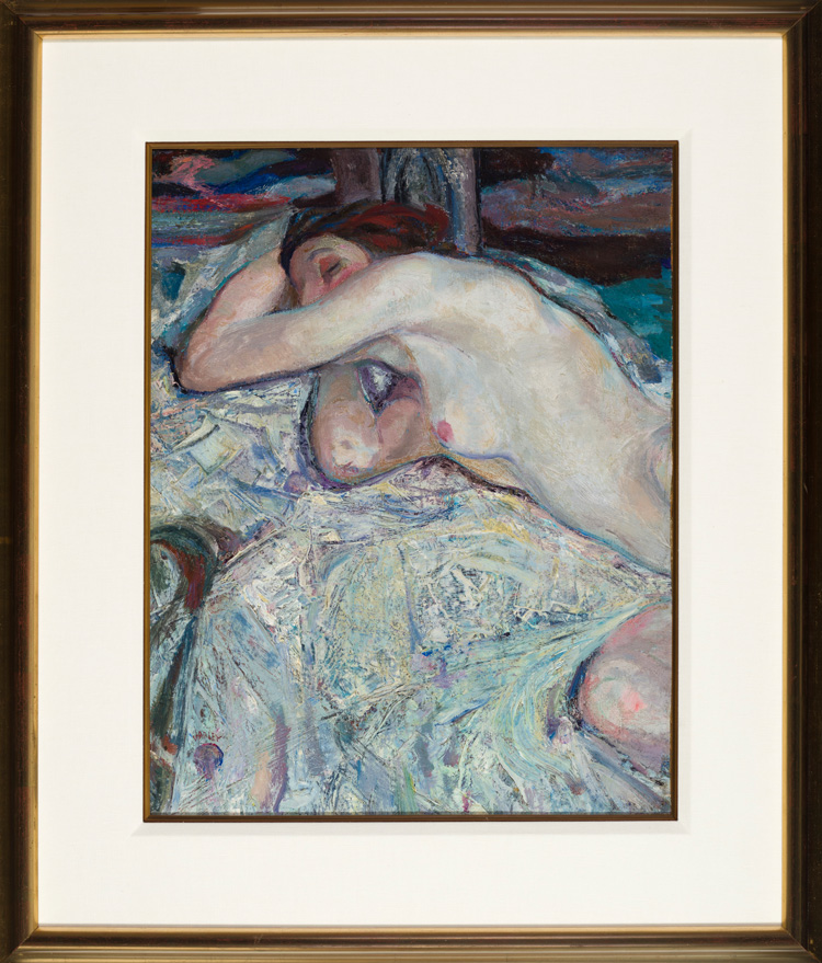 Nude on a Couch par Frederick Horsman Varley
