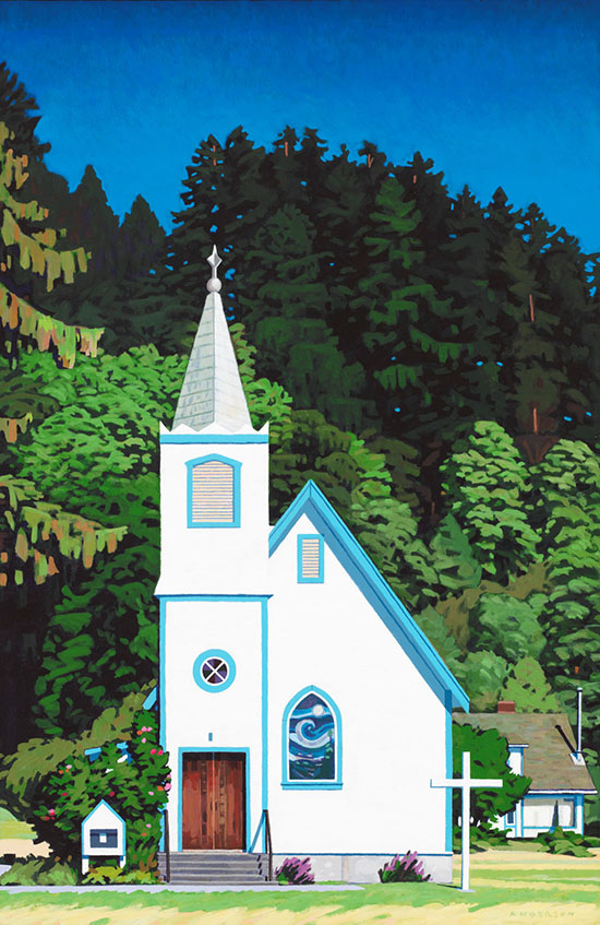 Village Church, Quadra Island by Clayton Anderson