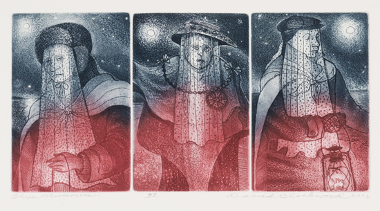 Three Mummers par David Lloyd Blackwood