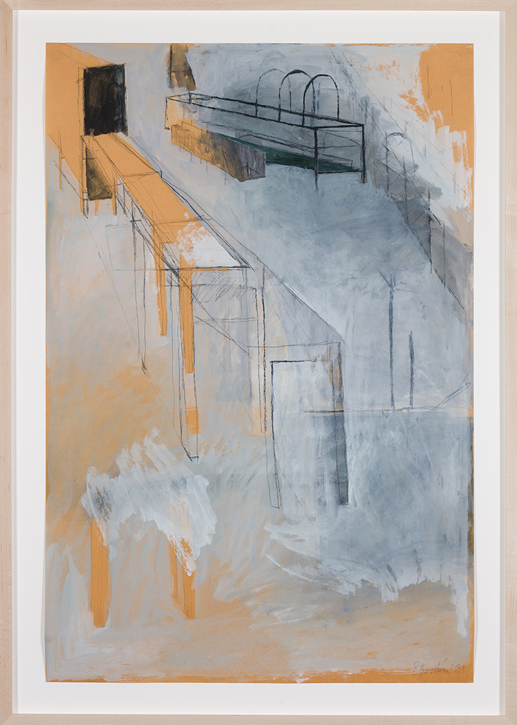 Untitled (In Berlin, A Triptych : The Beginning of the Fourth Part) by Betty Roodish Goodwin