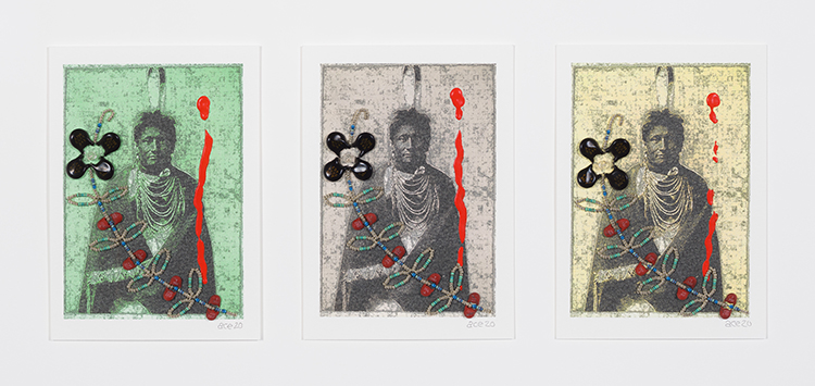 Bloodline Triptych (#3, #4, #6) par Barry Ace