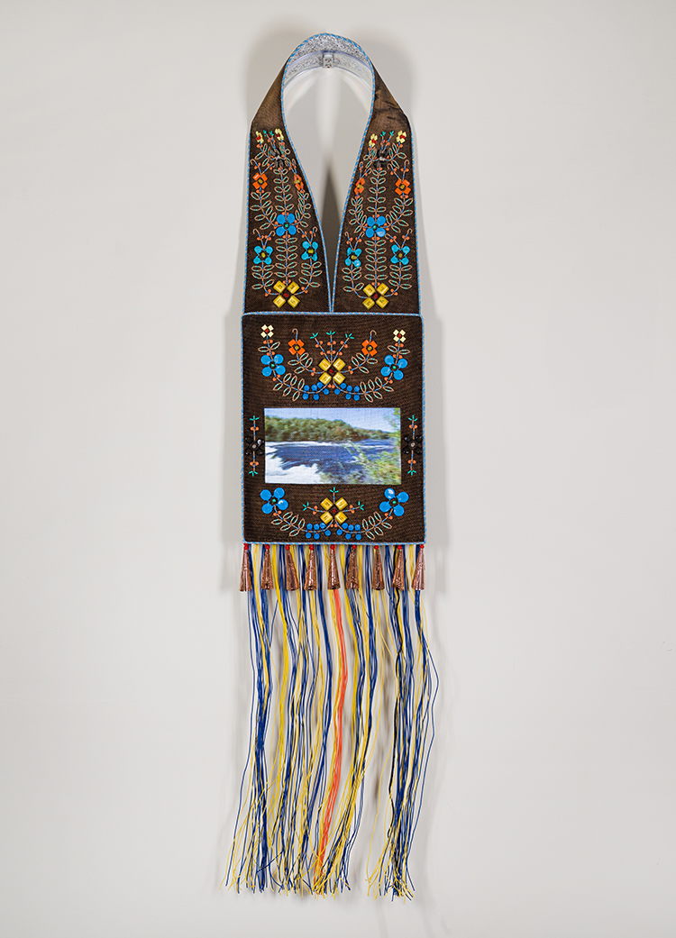 Bandolier for Tenagàdinozìbi (The River that Stops One's Journey) Gatineau River by Barry Ace