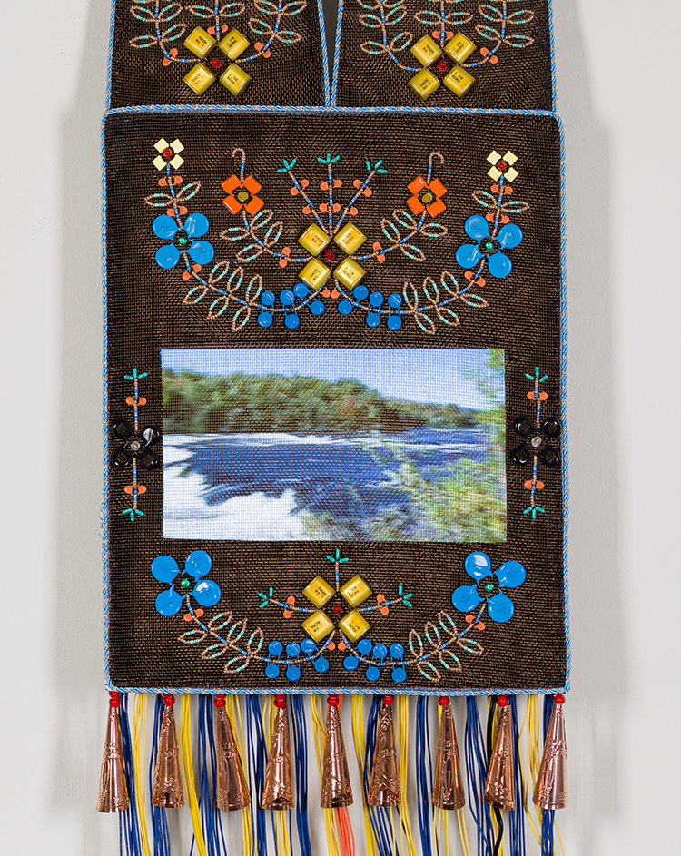 Bandolier for Tenagàdinozìbi (The River that Stops One's Journey) Gatineau River by Barry Ace