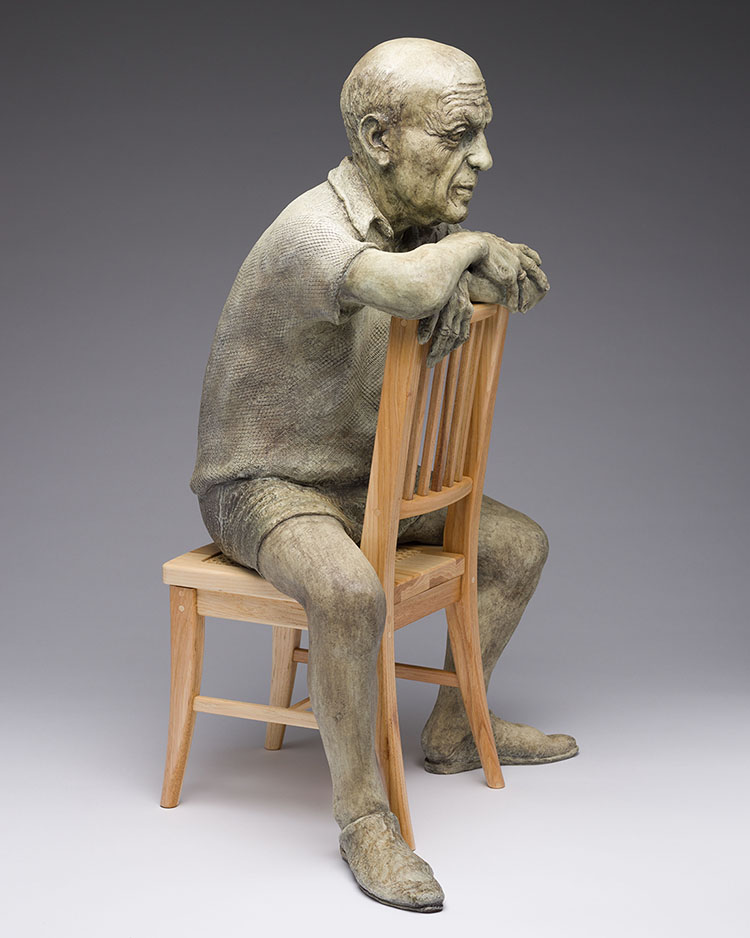 Picasso on a Chair (PH 2/9) by Joseph Hector Yvon (Joe) Fafard