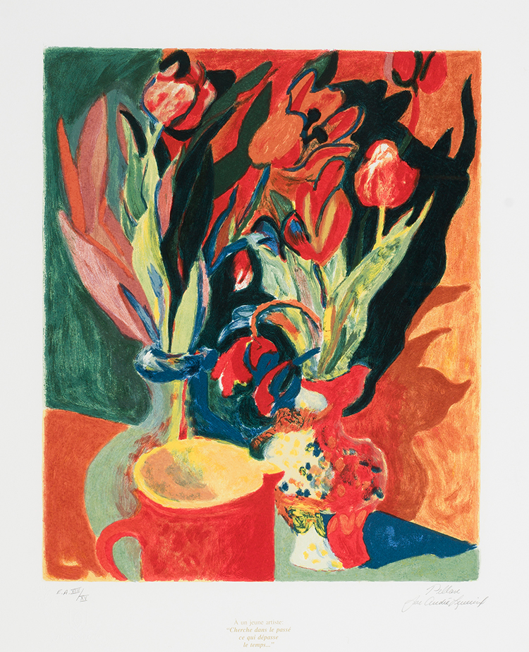 Les tulipes by Alfred Pellan