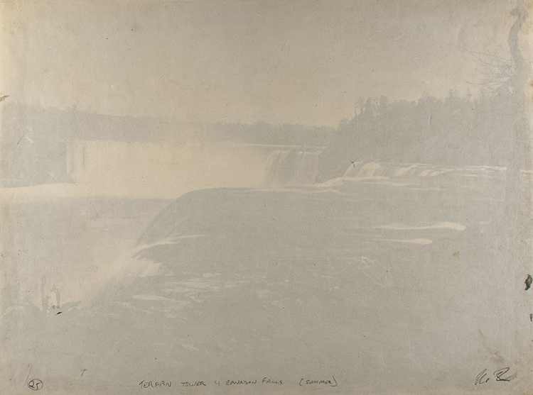 Niagara Falls, American and Horseshoe Falls, circa 1870 par George Barker