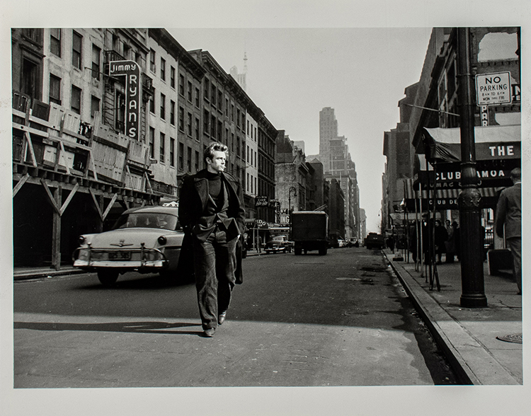 James Dean in midtown, New York City, 1955 by Dennis Stock