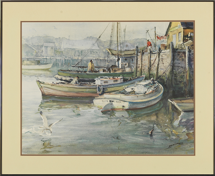 Harbour Scene par James Milton Sessions