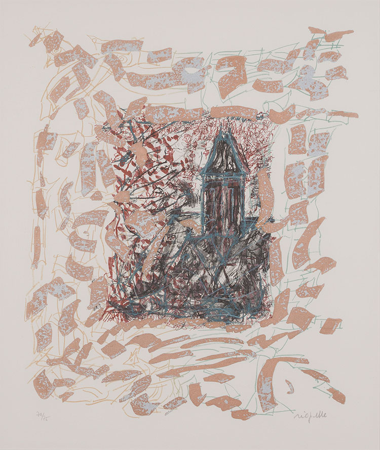 Vétheuil entre chien et loup by Jean Paul Riopelle