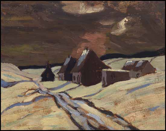 Village in Winter, St. Fidele, Quebec par Sir Frederick Grant Banting