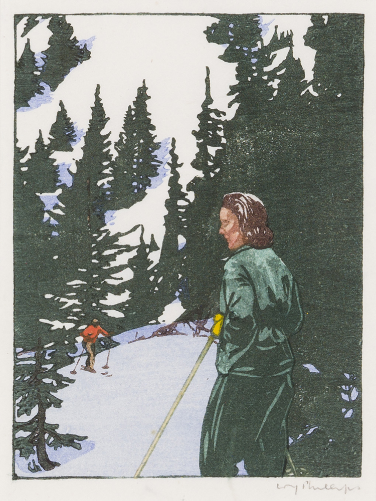 Ski Trail by Walter Joseph (W.J.) Phillips