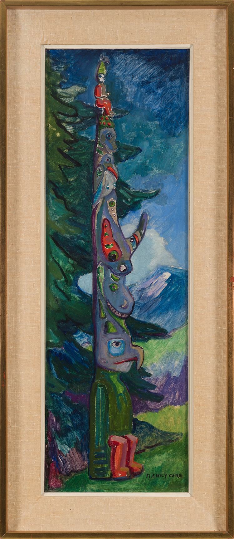 Sitka Totem Pole by Emily Carr