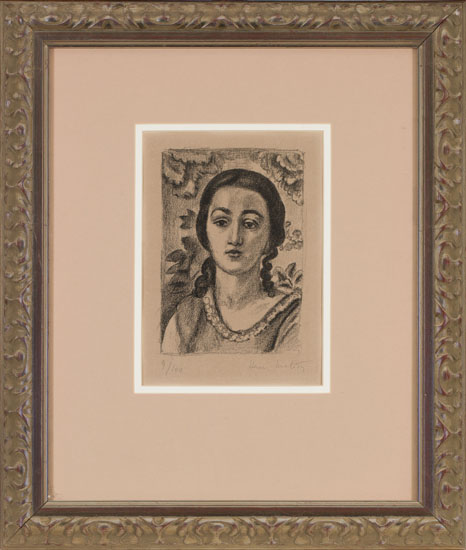 Jeune fille aux boucles brun by Henri Matisse