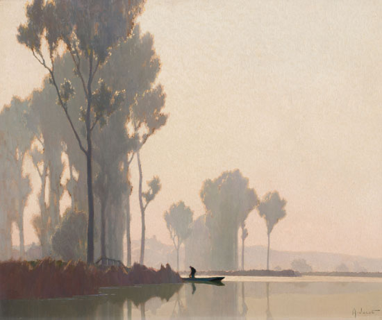 Landscape with Canoe par Alexandre Jacob