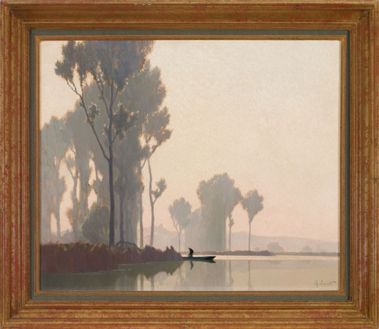 Landscape with Canoe by Alexandre Jacob