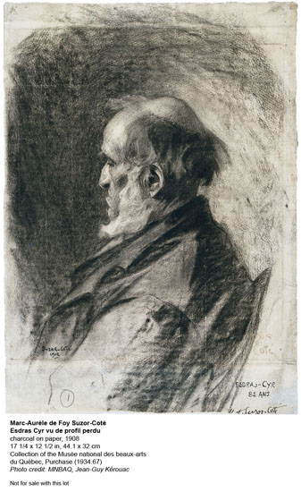 Portrait d'Esdras Cyr par Marc-Aurèle de Foy Suzor-Coté