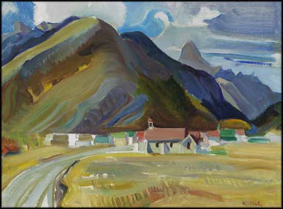 Village in the Rockies par Kathleen Frances Daly Pepper