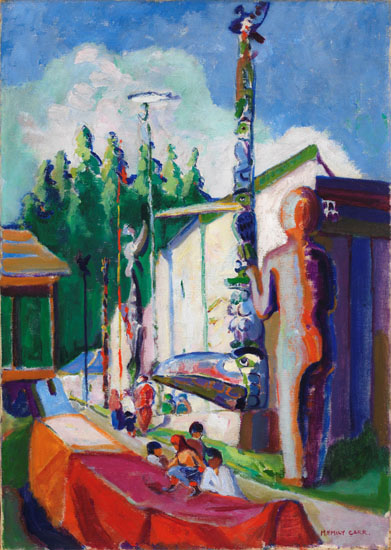 Alert Bay (with Welcome Figure) by Emily Carr