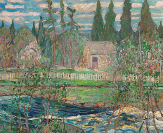 Spring on the Sackville River, NS par Arthur Lismer