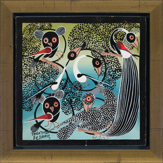Peacock with Animals par Tinga Tinga by Danny 