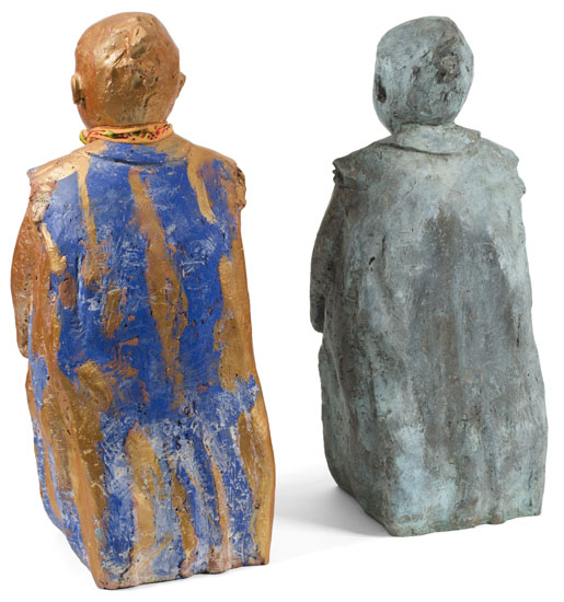 Two Sculptures par Unknown Artist