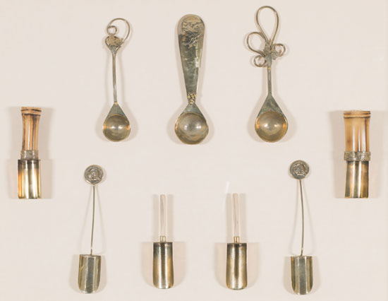 Nine Pieces of Antique Silverware by  Unknown Artist