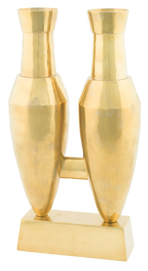 Sculptural Twin Vase par Per Sax Moller