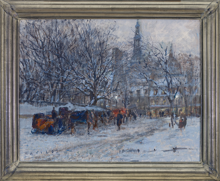 Twilight, Place d'Armes, Quebec by Robert Wakeham Pilot