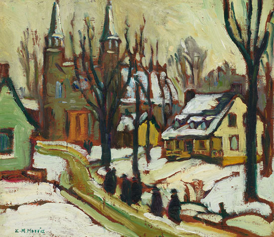 Sunday Morning, Old Montreal by Kathleen Moir Morris