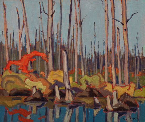 Swamp, Sawyer Lake par Alfred Joseph (A.J.) Casson