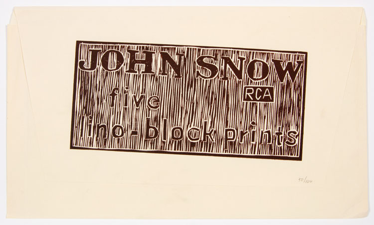 Portfolio of Five Linocut Prints par John Harold Thomas Snow