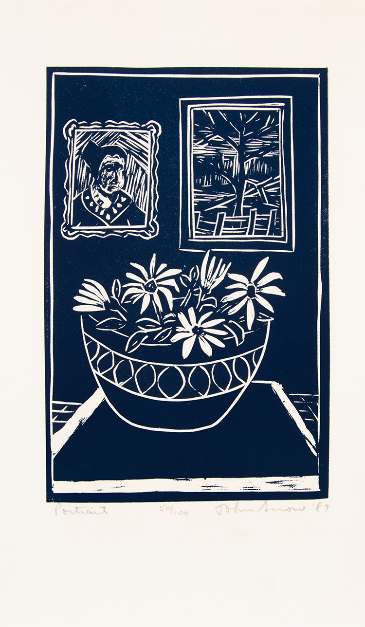 Portfolio of Five Linocut Prints by John Harold Thomas Snow