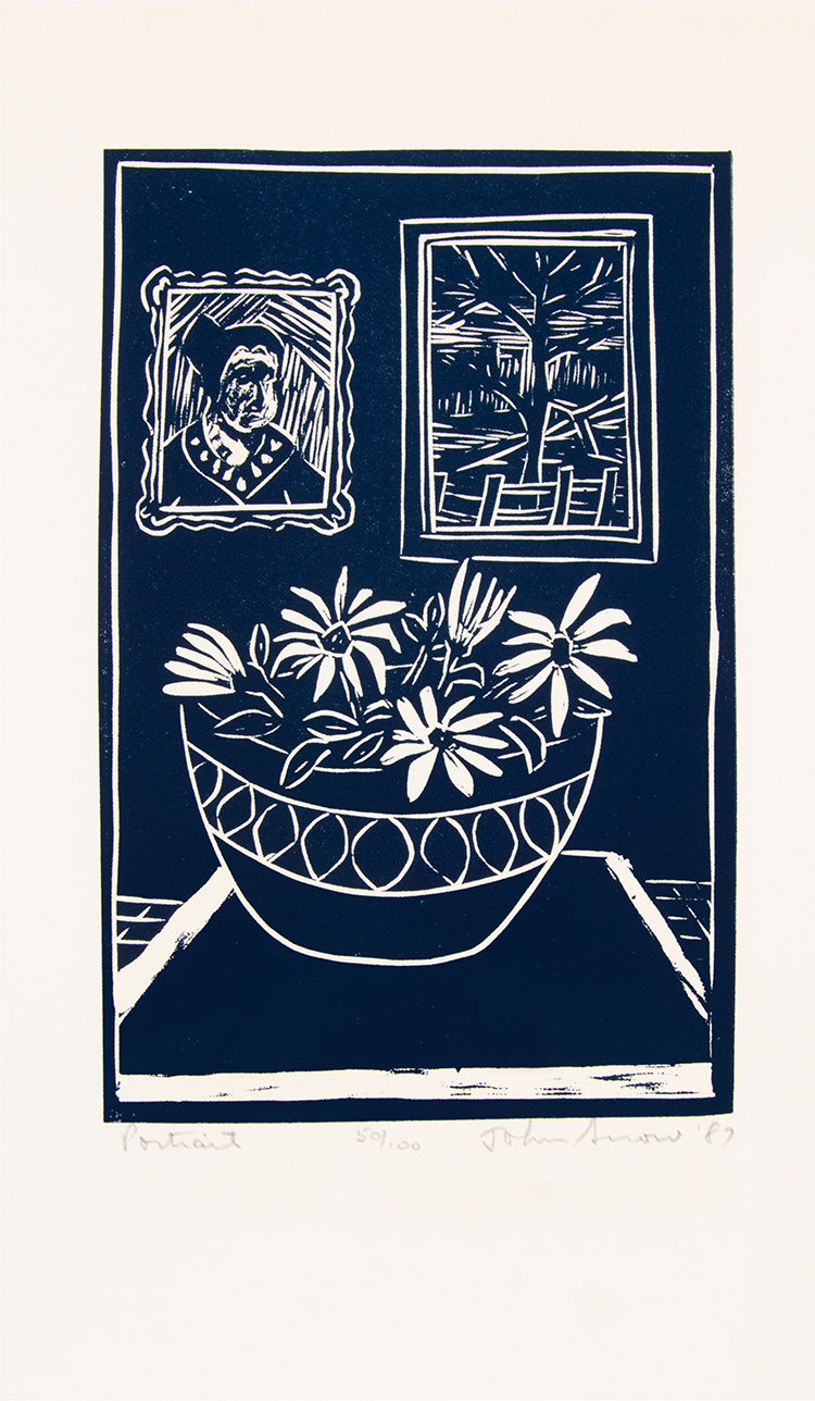 Portfolio of Five Linocut Prints par John Harold Thomas Snow