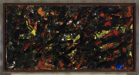 Composition rouge et noir by Jean Paul Riopelle