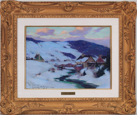 Hiver à Charlevoix by Clarence Alphonse Gagnon