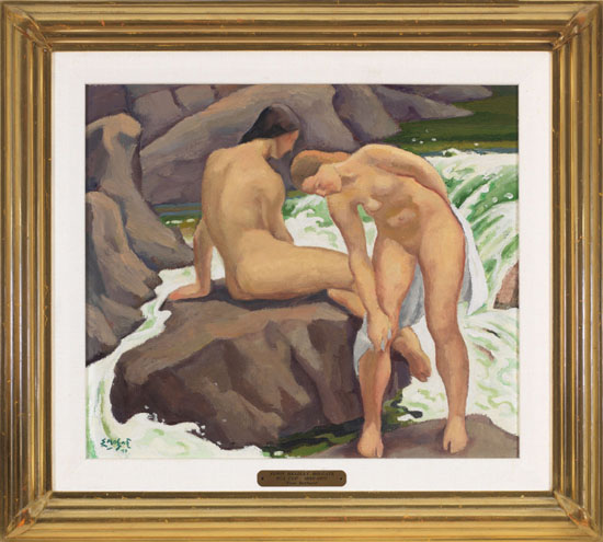 Two Bathers by Edwin Headley Holgate