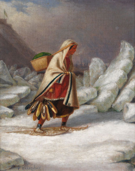 Moccasin Seller, St. Lawrence par Cornelius David Krieghoff