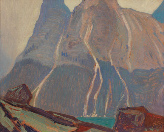 Wiwaxy Peaks by James Edward Hervey (J.E.H.) MacDonald