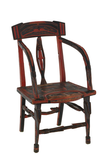 Heiltsuk Chair by  Unknown Heiltsuk Artist